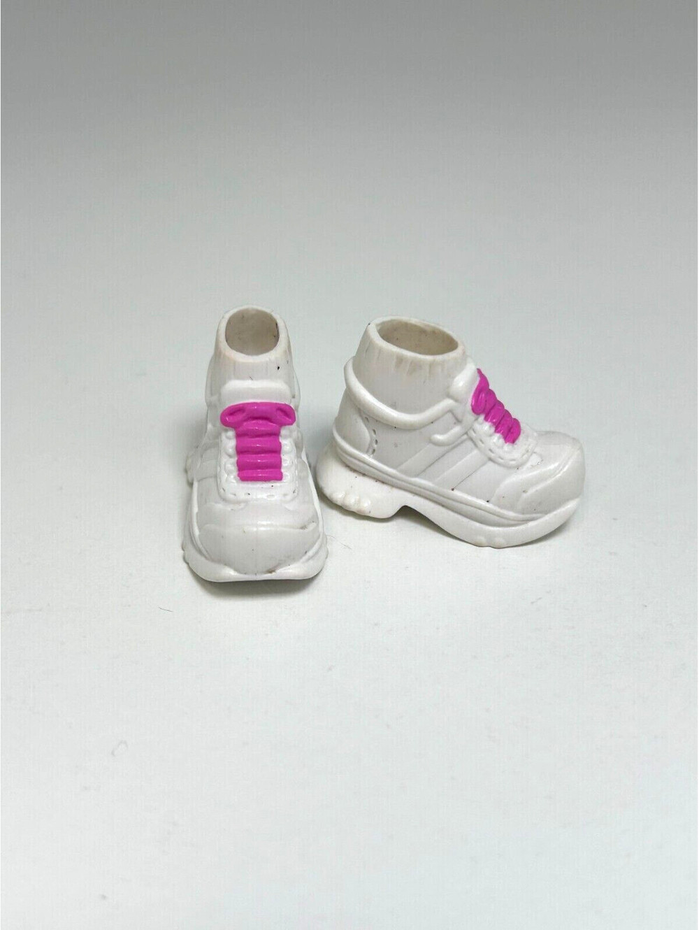 Barbie White Sneakers Tennis Shoes Runners with Pink Laces